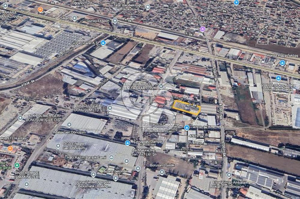 ADANA SEYHAN SARIHAMZALI’DA SATILIK 150 M² SANAYİ İMARLI ARSA