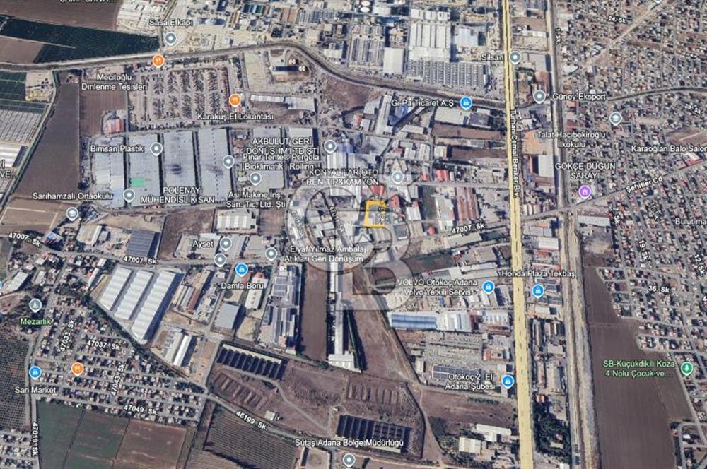 ADANA SEYHAN SARIHAMZALI’DA SATILIK 150 M² SANAYİ İMARLI ARSA
