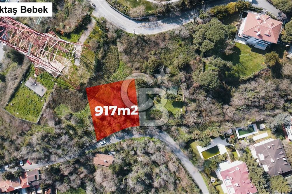 Bebekte 917 m² Boğaz ve İstanbul Manzaralı Emsalsiz Arazi