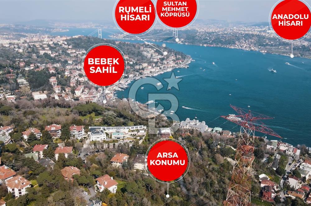 Bebekte 917 m² Boğaz ve İstanbul Manzaralı Emsalsiz Arazi
