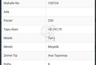 Düzce Merkez Ağa Mah 1406 m2 Satılık Arsa