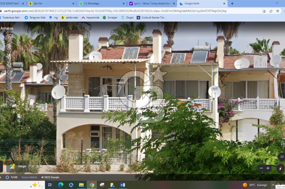 ALANYA OKURCALAR ÖZEL PLAJLI SİTEDE 2+1 SATILIK DAİRE