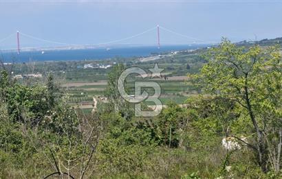 ÇANAKKALE LAPSEKİ KANGIRLI SATILIK TARLA BOĞAZ VE KÖPRÜ MANZARALI 
