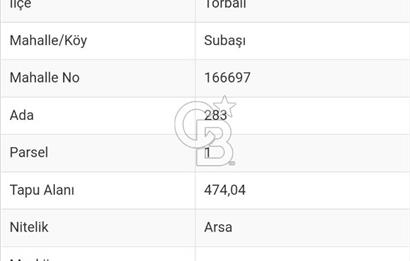 İzmir Torbalı Subaşı mahallesinde satılık konut imarlı arsa