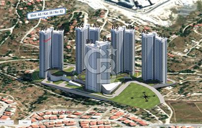 NATURA VADİ'DE A6 BLOK 28 KATTA SATILIK 4+1 DAİRE
