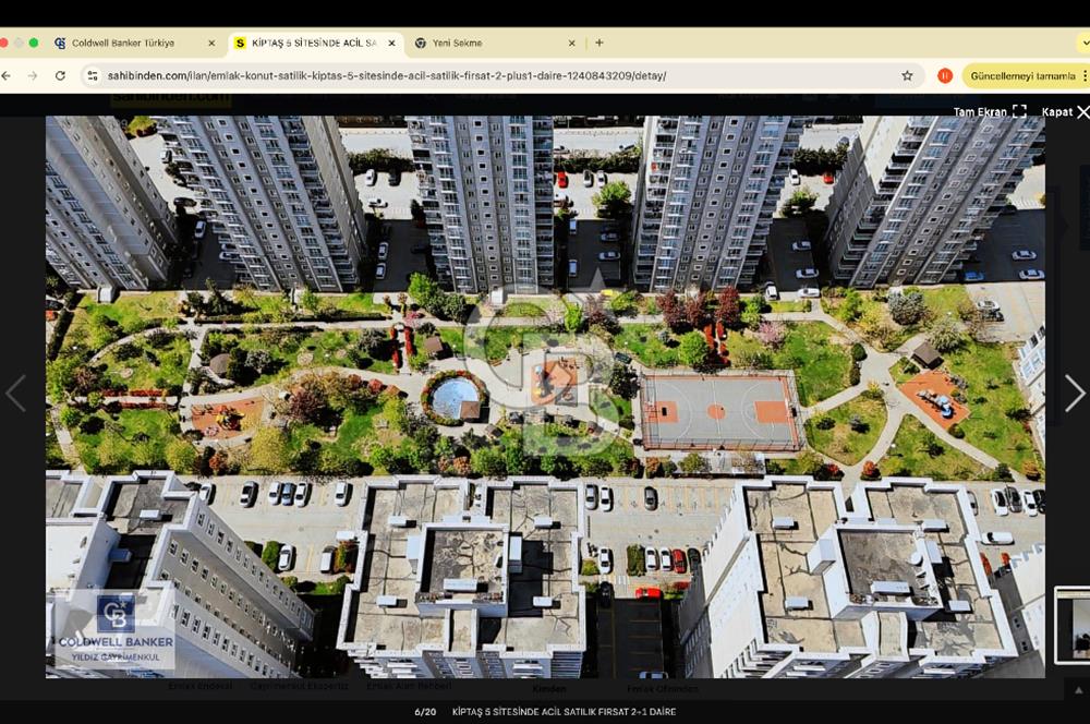 KİPTAŞ 5 SİTESİNDE ACİL SATILIK FIRSAT 2+1 DAİRE