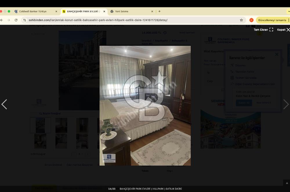 BAHÇEŞEHİR PARK EVLERİ ( HILLPARK ) SATILIK DAİRE