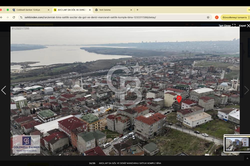 AVCILAR' DA GÖL VE DENİZ MANZARALI SATILIK KOMPLE BİNA