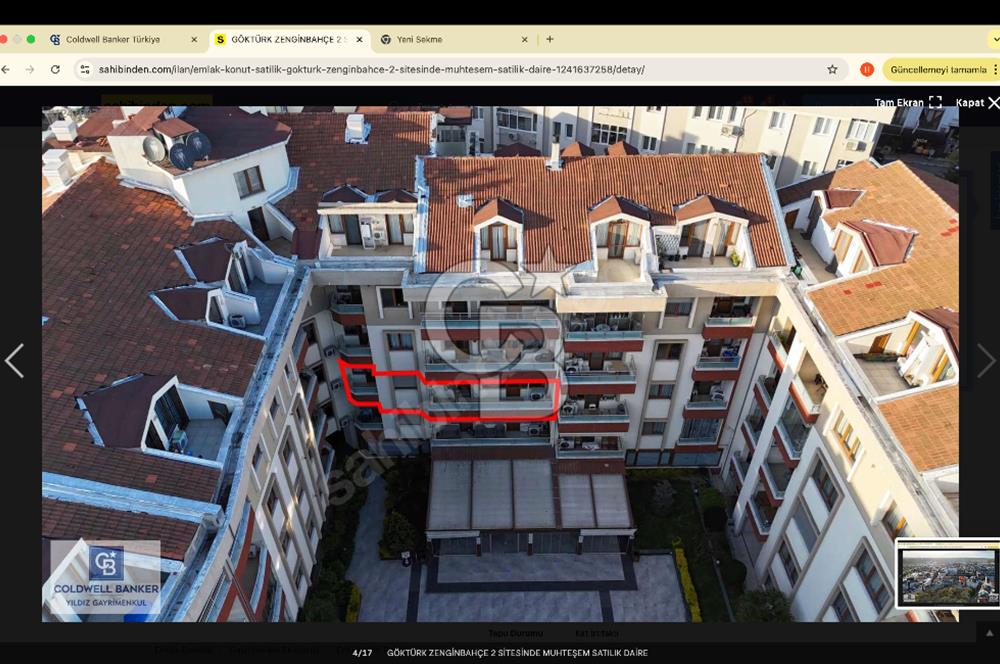 GÖKTÜRK ZENGİNBAHÇE 2 SİTESİNDE MUHTEŞEM SATILIK DAİRE