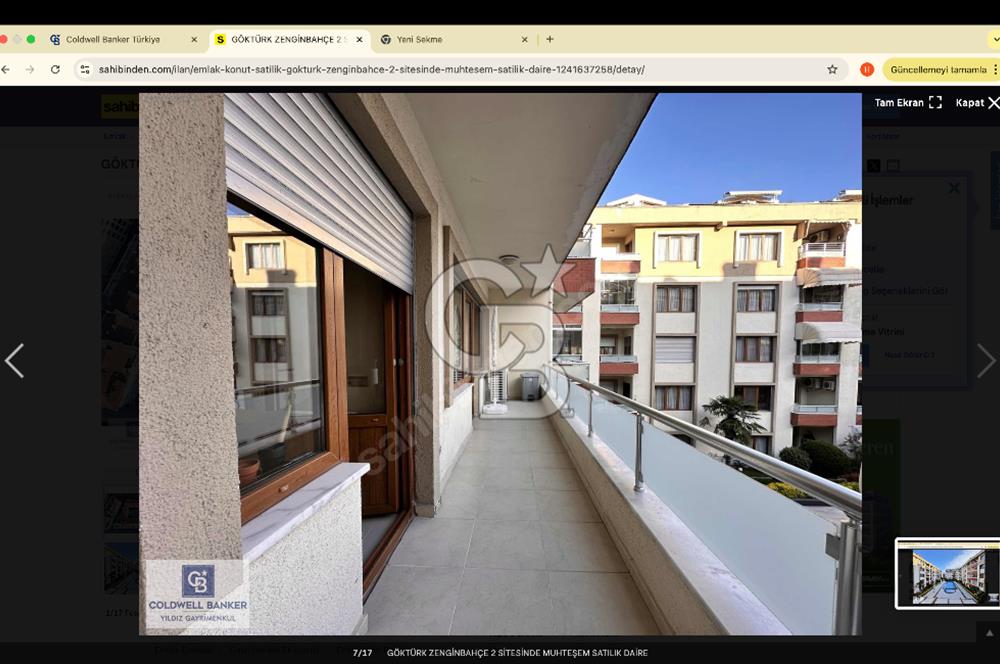 GÖKTÜRK ZENGİNBAHÇE 2 SİTESİNDE MUHTEŞEM SATILIK DAİRE