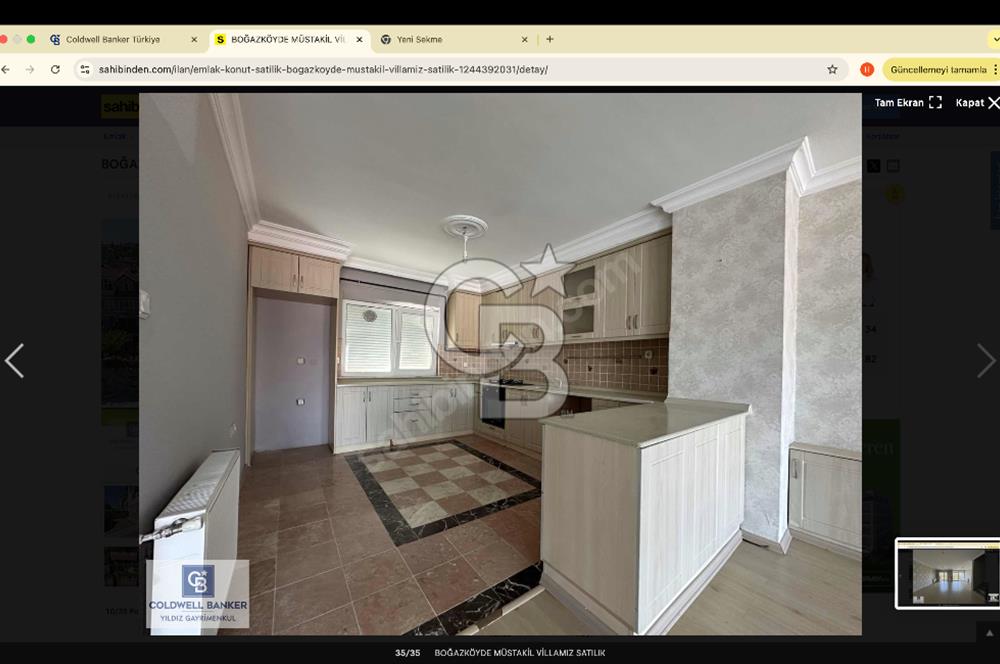 BOĞAZKÖYDE MÜSTAKİL VİLLAMIZ SATILIK