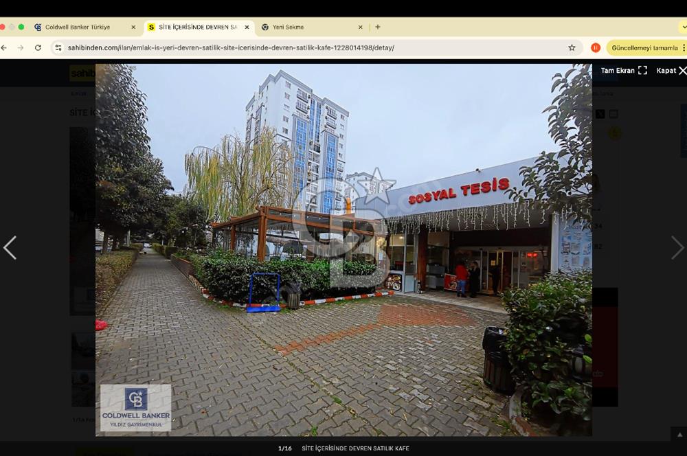 SİTE İÇERİSİNDE DEVREN SATILIK KAFE
