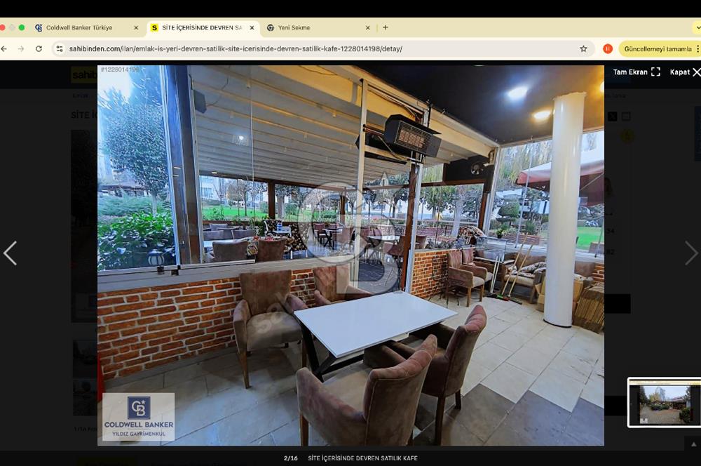 SİTE İÇERİSİNDE DEVREN SATILIK KAFE