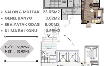 BOSTANCIDA BULUNMAZ SATILIK  1+1 