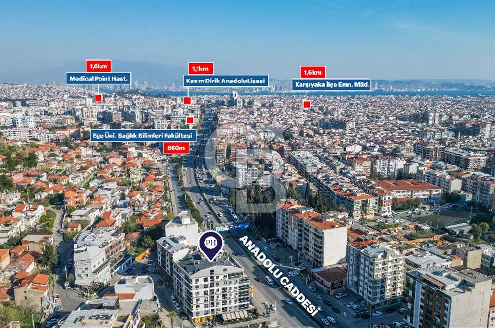 Karşıyaka Şemikler Anadolu Cad. Opet Yanı Lüx 1+1 Kiralık Daire