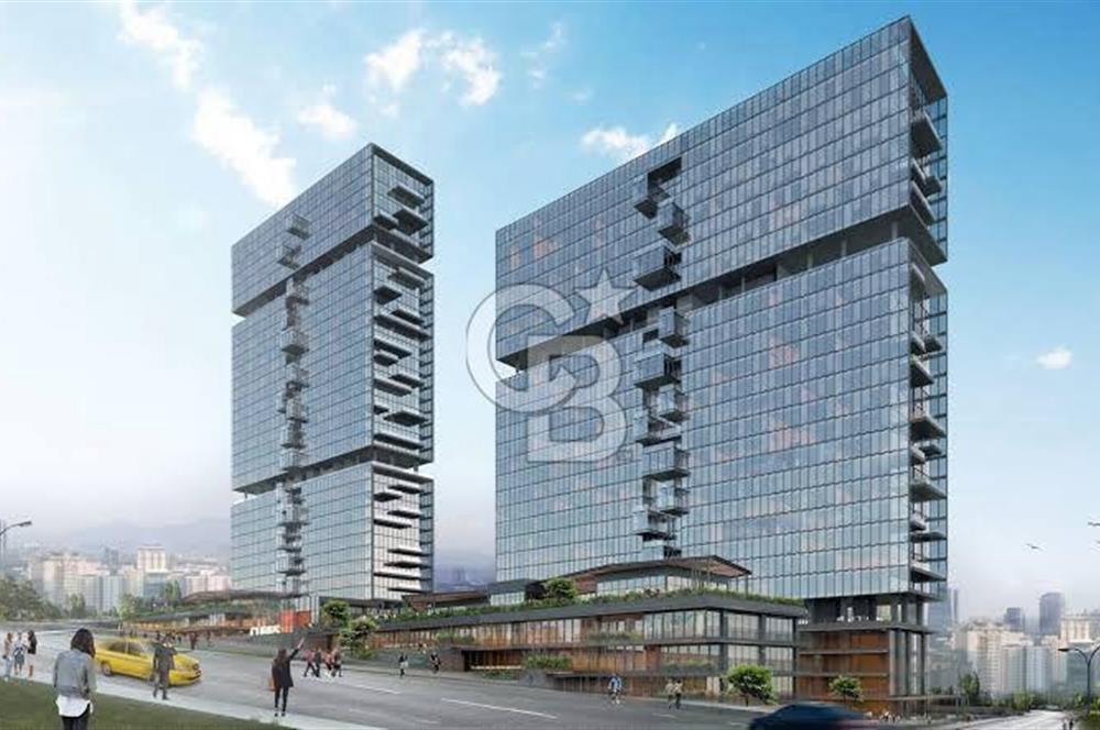 ANKARA ÇUKURAMBAR CUBES'DE İÇİ ÖZEL YAPILI 1+0 SATILIK OFİS