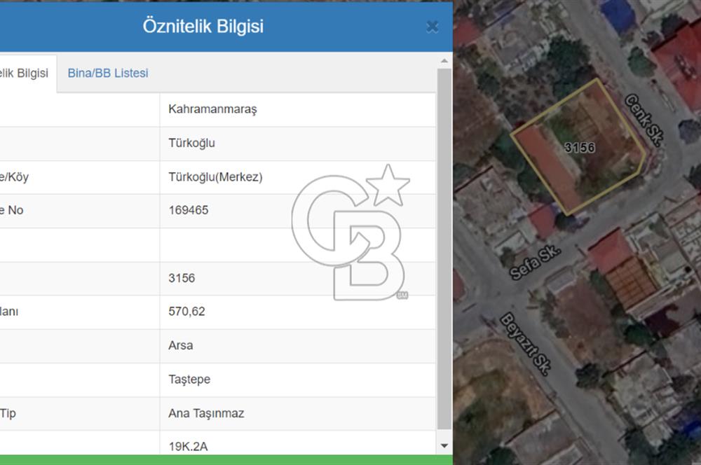 COLDWELL BANKERDEN TÜRKOĞLUNDA KONUT İMARLI SATILIK ARSA