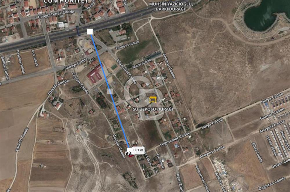 TEMELLİDE SATILIK VİLLA ARSASI GÖL MANZARALI 450 M2