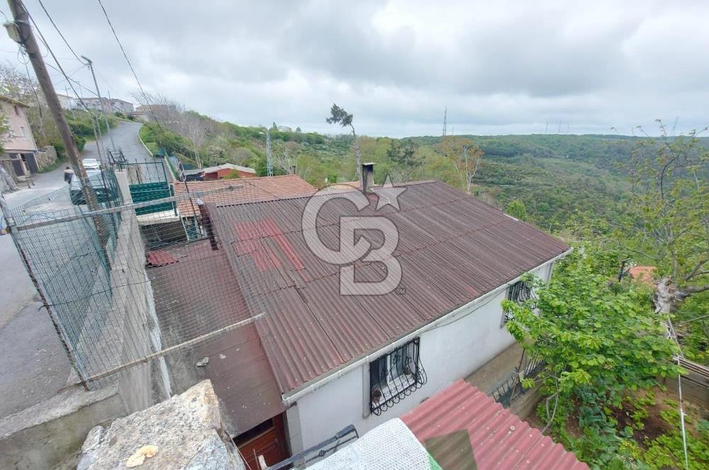 SARIYER KOCATAŞTA DOĞA İLE İÇ İÇE SATILIK 530 M2 ARSA VE EV