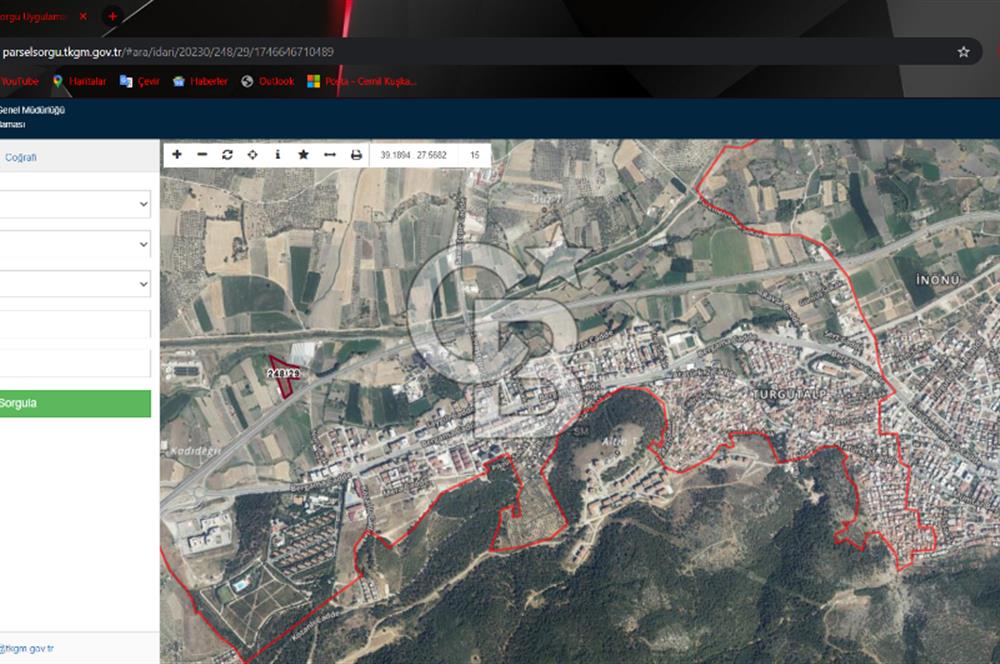 Manisa Soma Anayola Sıfır 13.178 m2 Müstakil Satılık Tarla
