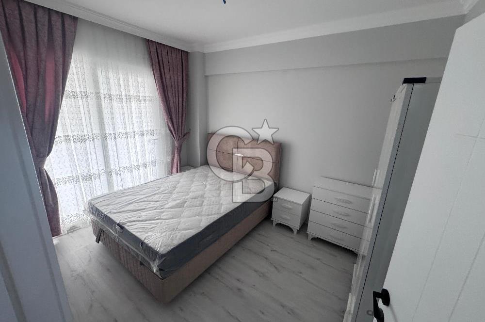 Seyrek'te full eşyalı geniş sıfır kiralık 1+1
