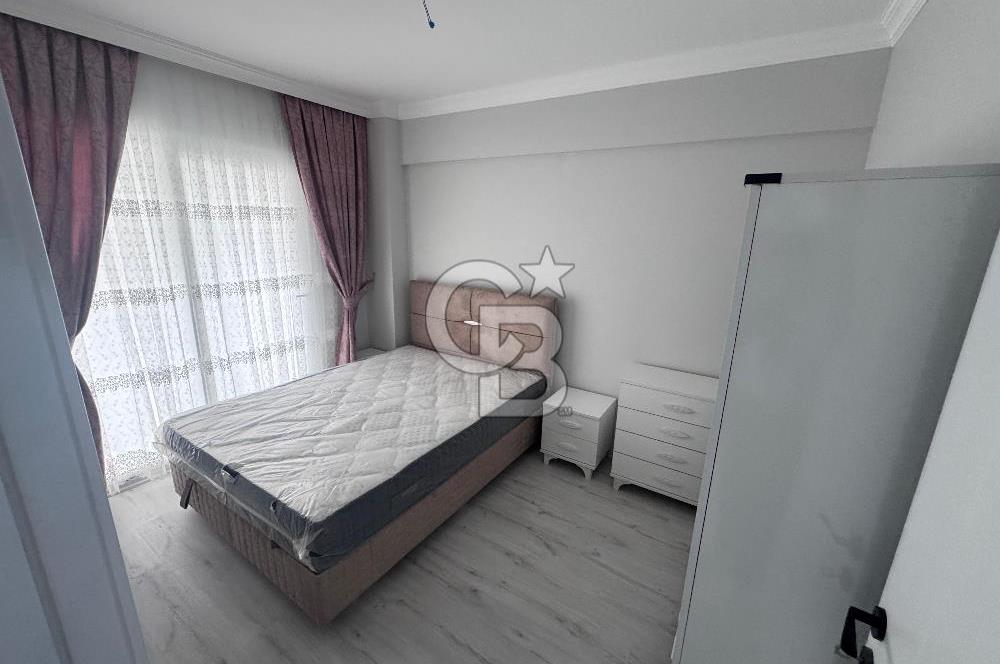 Seyrek'te full eşyalı geniş sıfır kiralık 1+1