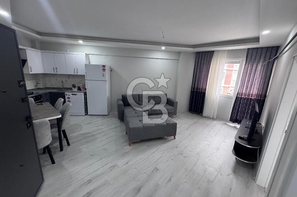 Seyrek'te full eşyalı geniş sıfır kiralık 1+1