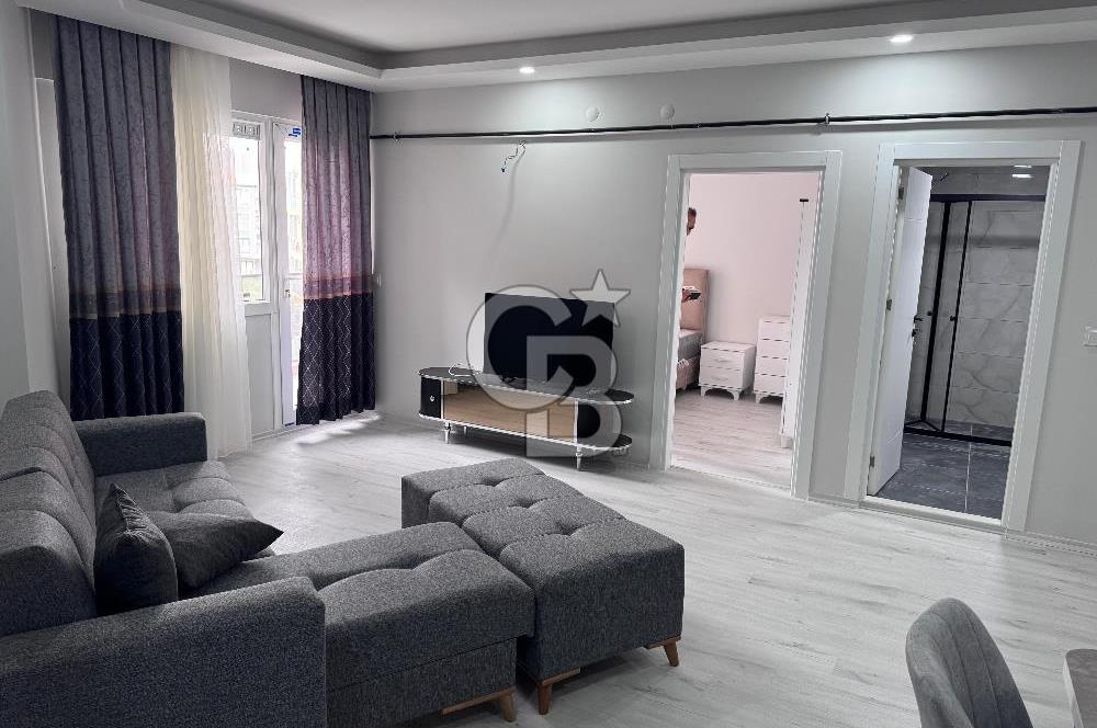 Seyrek'te full eşyalı geniş sıfır kiralık 1+1