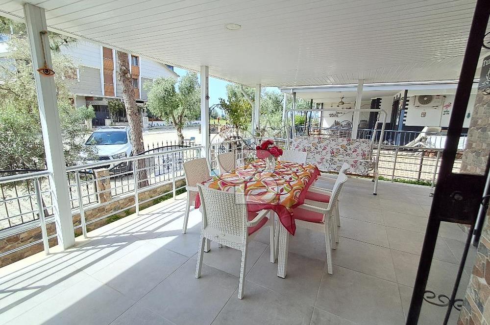 CENNET KOY'A 500 M ALTINKUMDA BAKIMLI, EŞYALI, DENİZ MANZARALI
