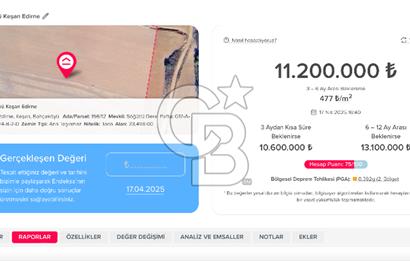 Keşan Bahçeköy'de Otoyola Yakın 23.498m2 Tek Tapu Satılık Tarla