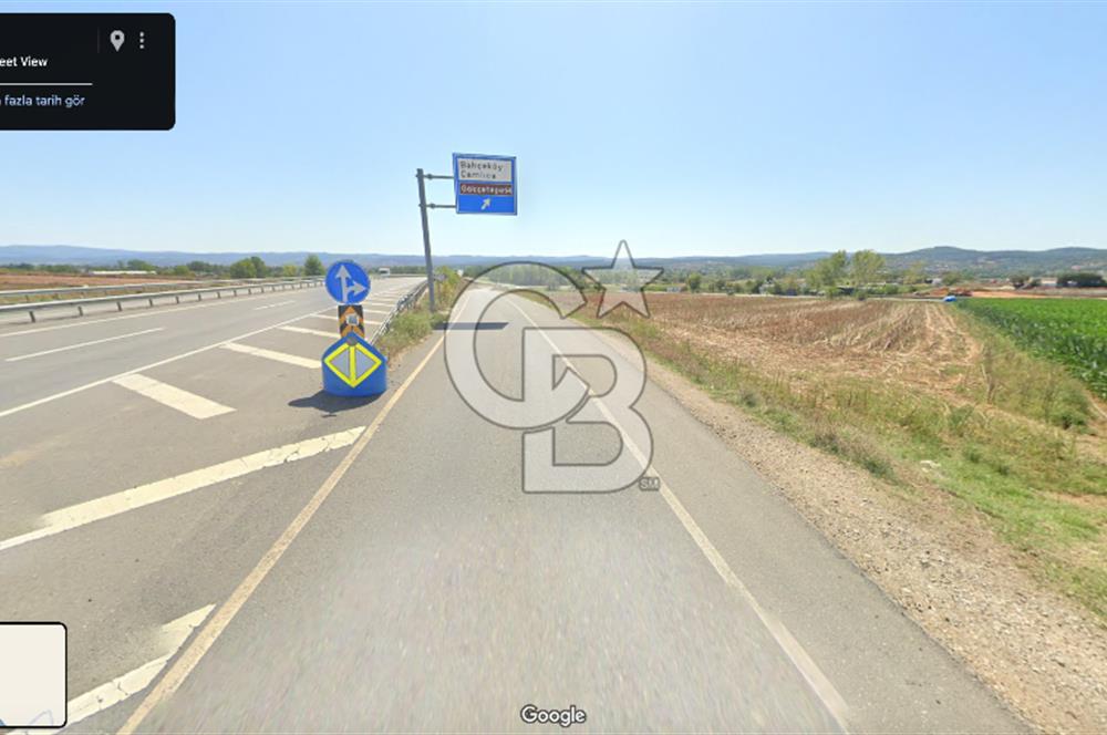 Keşan Bahçeköy'de Otoyola Yakın 23.498m2 Tek Tapu Satılık Tarla