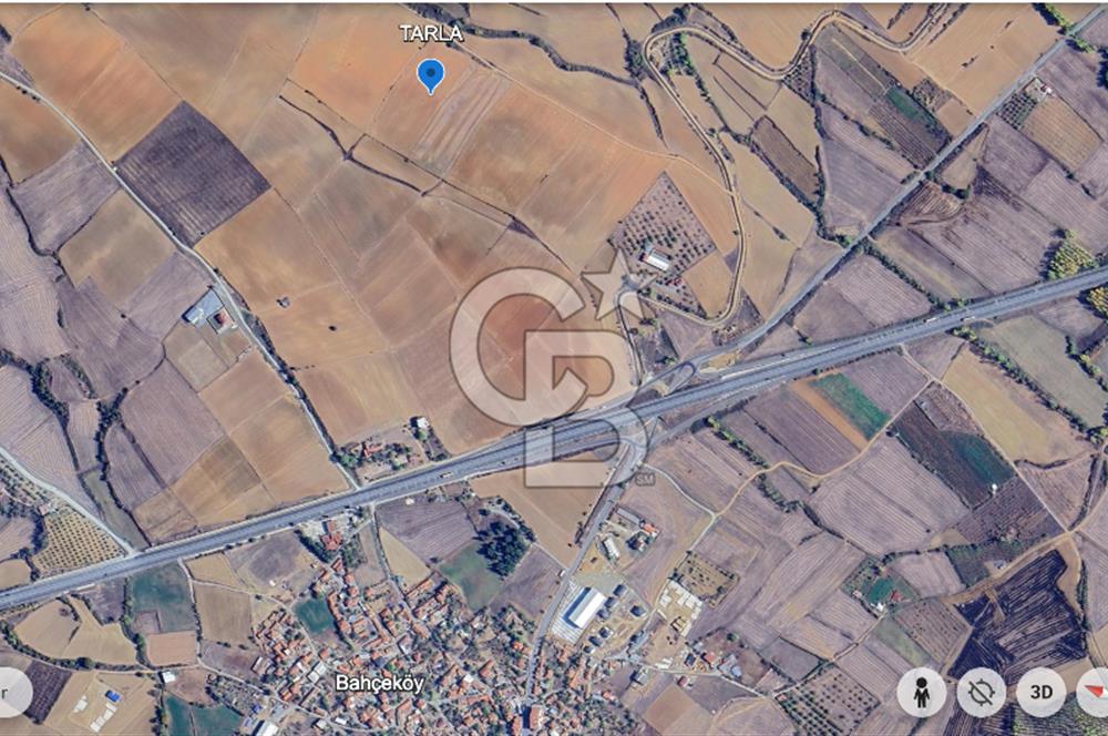 Keşan Bahçeköy'de Otoyola Yakın 23.498m2 Tek Tapu Satılık Tarla