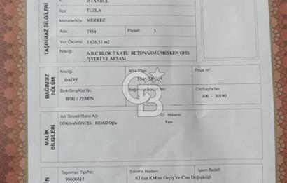 Tuzla Evliya Çelebi Mah 1+1 Satılık Daire