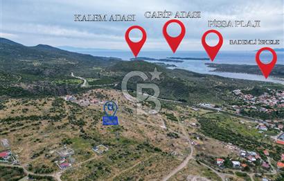 DİKİLİ BADEMLİ DE DENİZ MANZARALI 300 M2 SATILIK ARSA