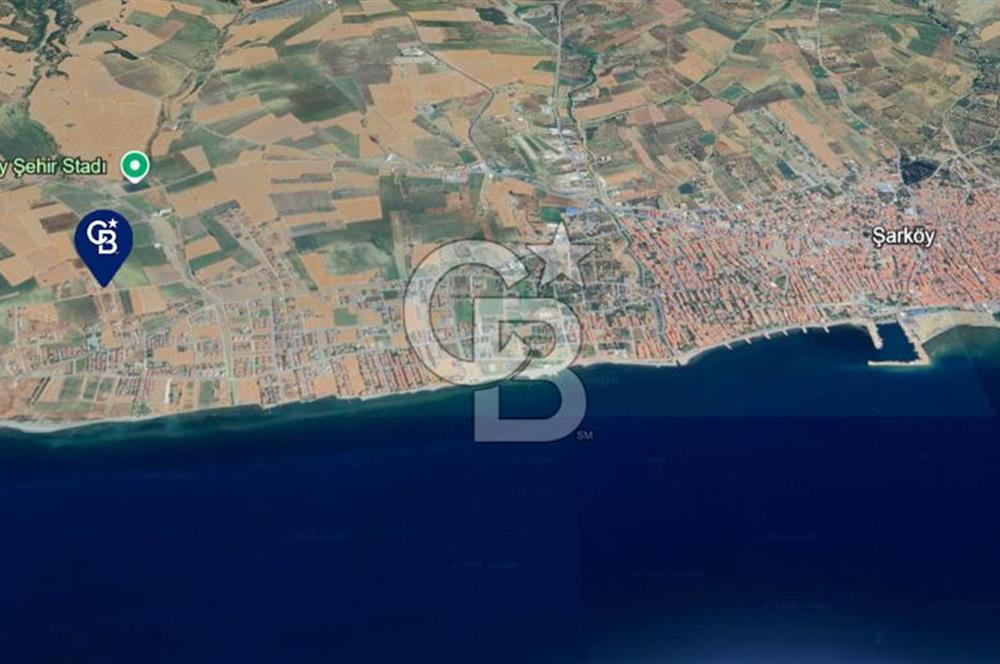 ŞARKÖY İSTİKLAL'DE ÖNÜ KAPANMAZ YOLA CEPHELİ DENİZ MANZARALI ARSA