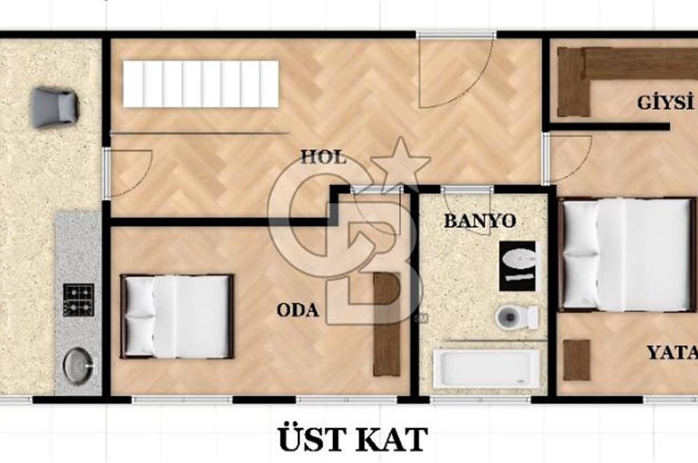Sancaktepe İnönü Mah. Özel Mimarili 3+1 Çatı Dubleksi ve Teraslı Satılık Daire​​