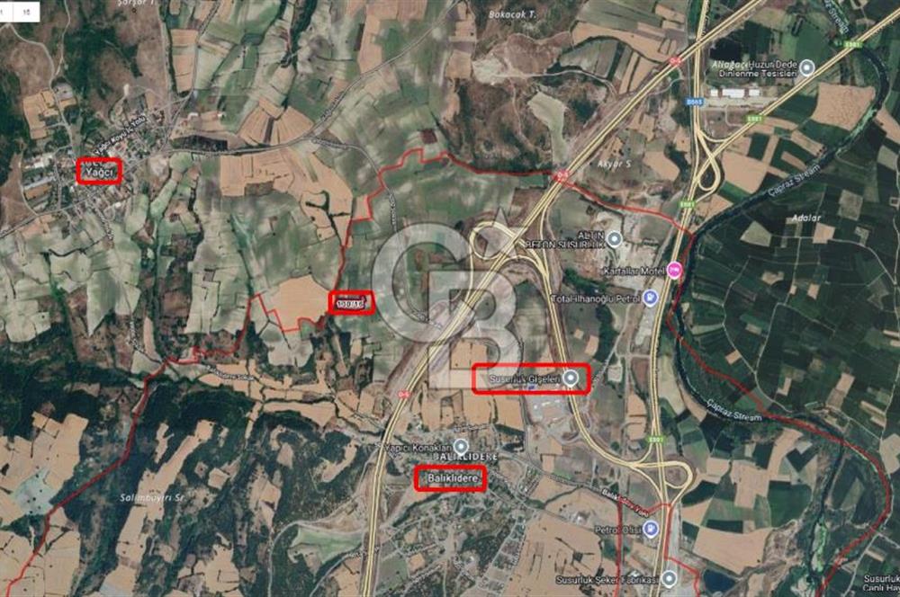 CB CLASS SUSURLUK BALIKLIDERE 8.700 m² OTOYOLA YAKIN TARLA