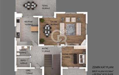 İZMİT KABAOĞLU'NDA SİTE İÇİNDE SATILIK 4+2 APLUS TRİPLEKS VİLLA