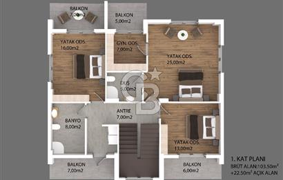 İZMİT KABAOĞLU'NDA SİTE İÇİNDE SATILIK 4+2 APLUS TRİPLEKS VİLLA
