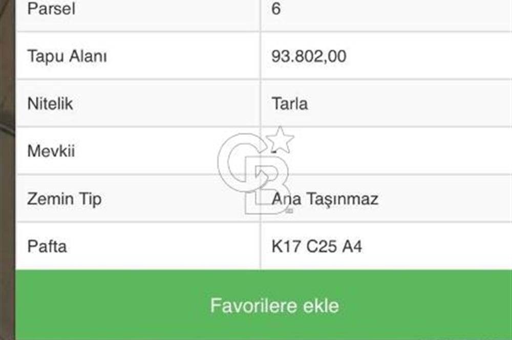 Yatırımcılar Dikkat! Menemende 93 Dönüm Tarla Satılık