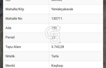 BOLU MERKEZ O.S.B 'DE YATIRIMA UYGUN 3743 M2 YATIRIMLIK TARLA