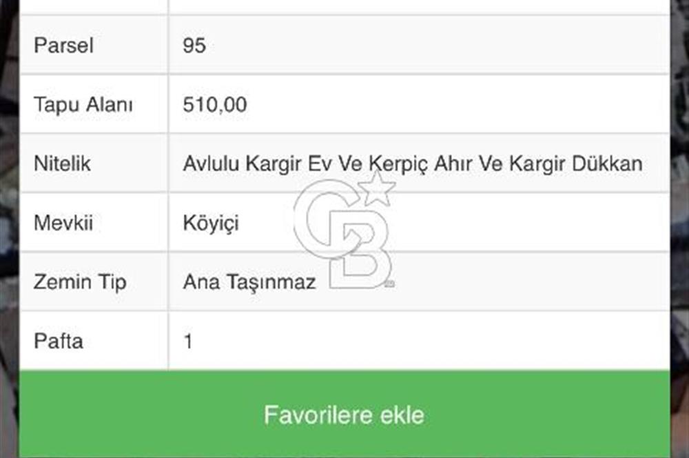 ÇAN HURMAKÖY'DE 510 M2 ALAN ÜZERİNDE SATILIK KARGİR EV