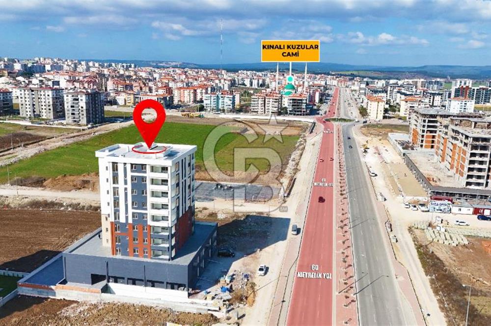 ÇANAKKALE MERKEZ KARACAÖREN 1+1 SATILIK 60 METRELŞİK YOLA CEPHE DAİRE