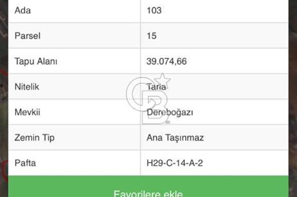 ÇUBUK'DA KIZILCA GÖLETİ MANZARALI TARLA