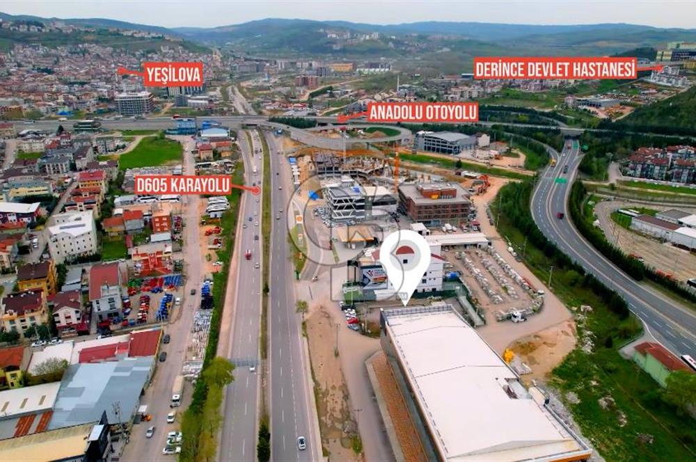 Kocaeli İzmit D605 Karayoluna cepheli ticari imarlı satılık arsa