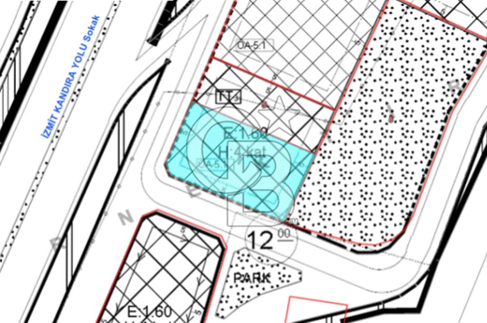 Kocaeli İzmit D605 Karayoluna cepheli ticari imarlı satılık arsa