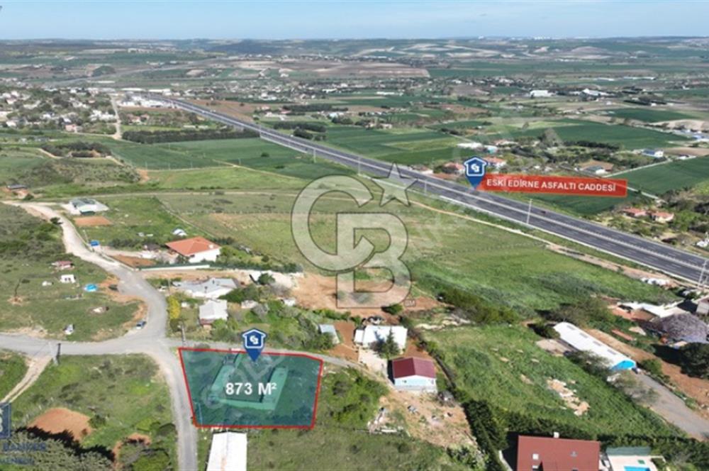 SATILIK ÇATALCA OKLALI 873 M² TEK TAPU TEPE KONUMDA ARSA