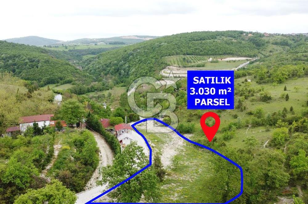 Duraklı Köyü İmar Sınırı İçinde Yol Üzeri Satılık 3.030m² Parsel