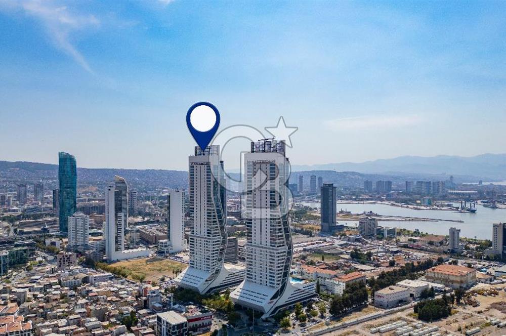 İzmir'in Kalbi Folkart Towers'ta 1+1 95 M2 ATip Satılık Rezidans