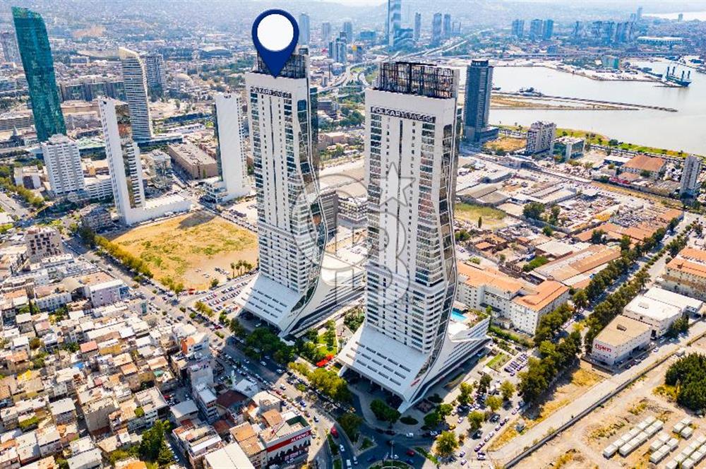 İzmir'in Kalbi Folkart Towers'ta 1+1 95 M2 ATip Satılık Rezidans